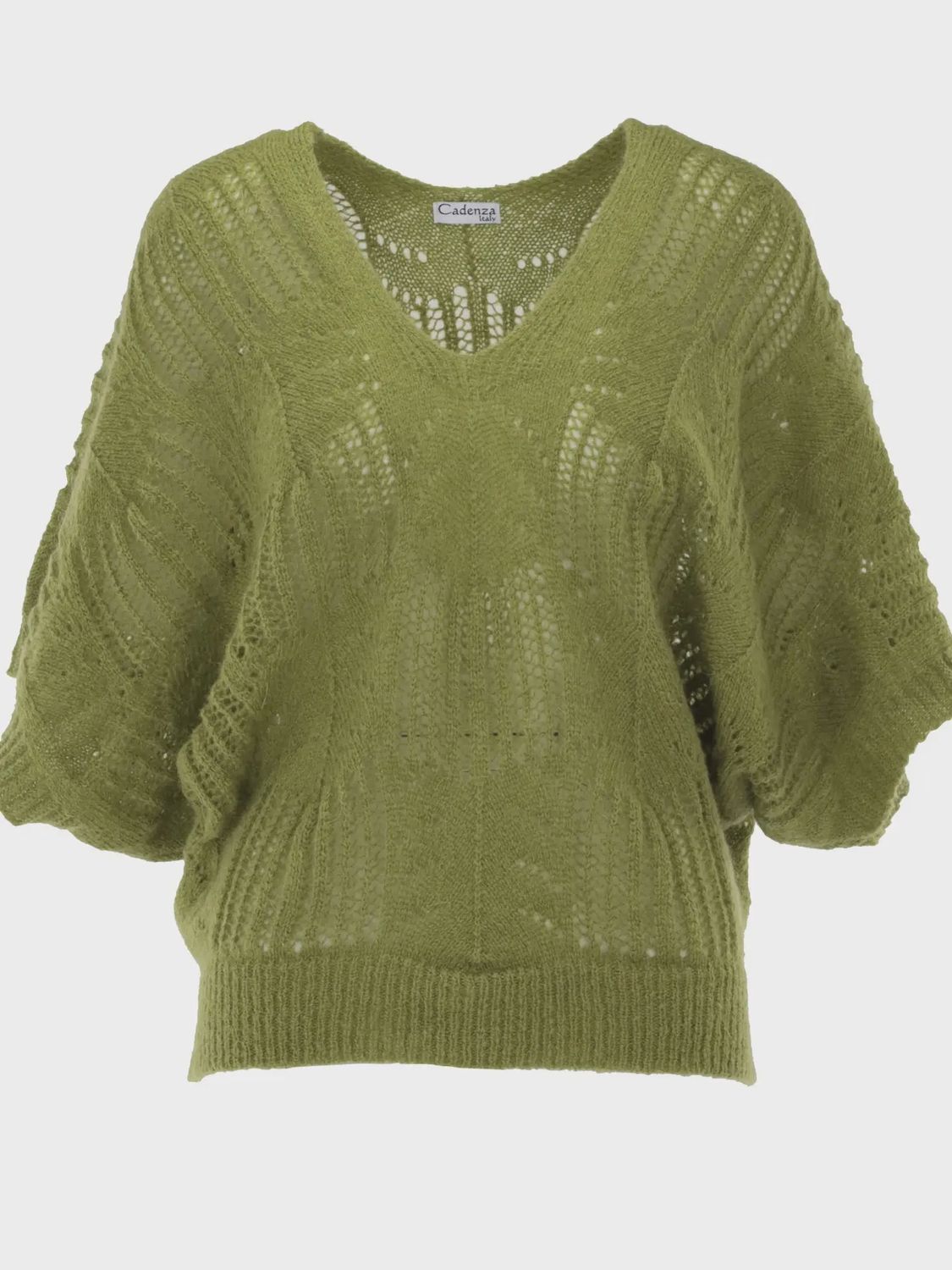 VNeck Mohair Blend Tunic - Autumn Green