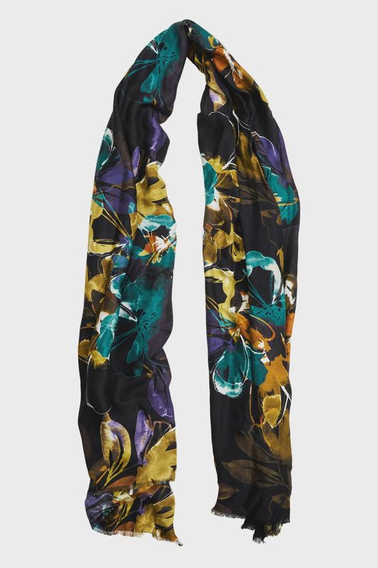 Elsie Scarf - Botanical Black