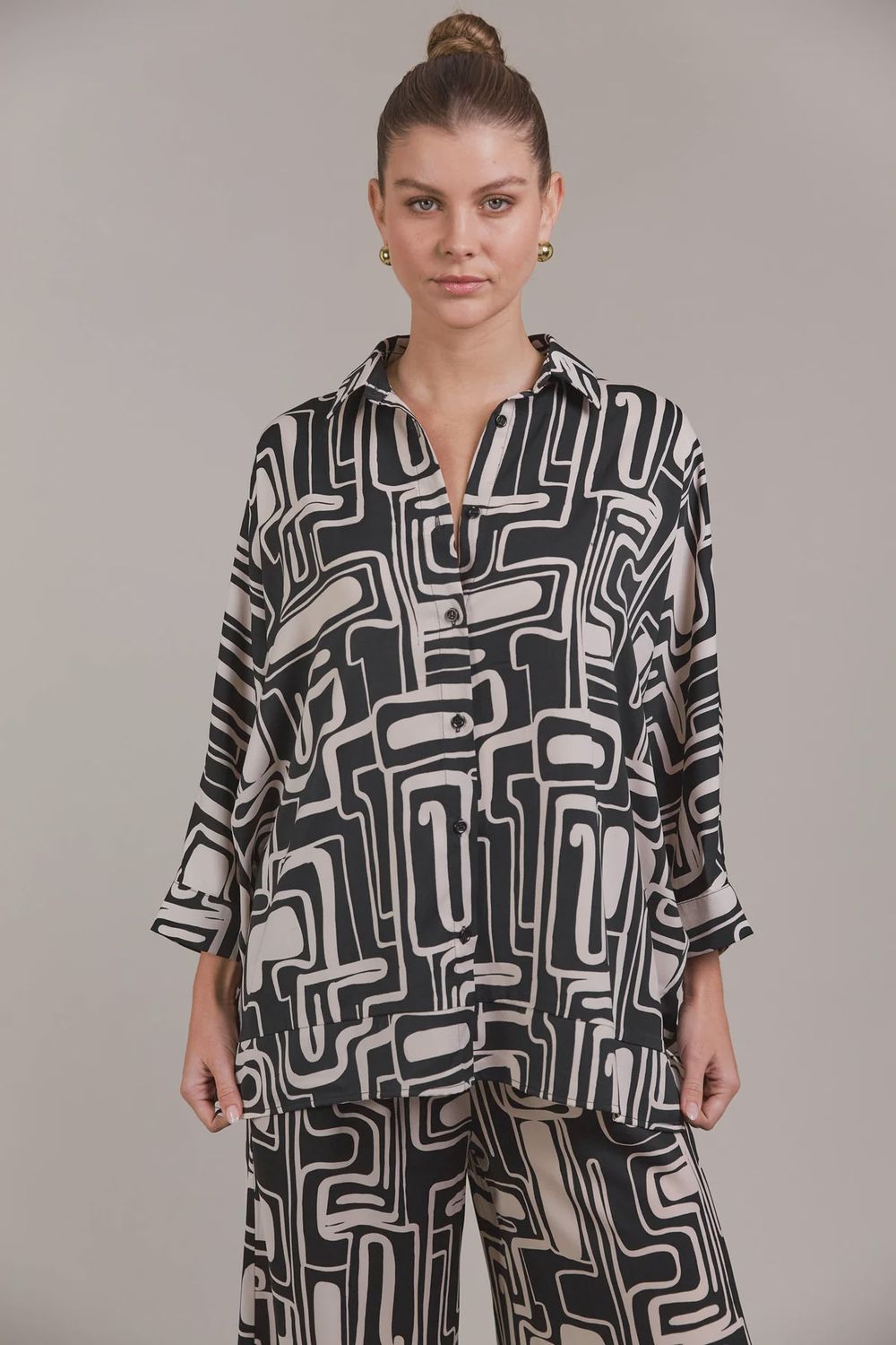 Elsie Relaxed Shirt - Geo