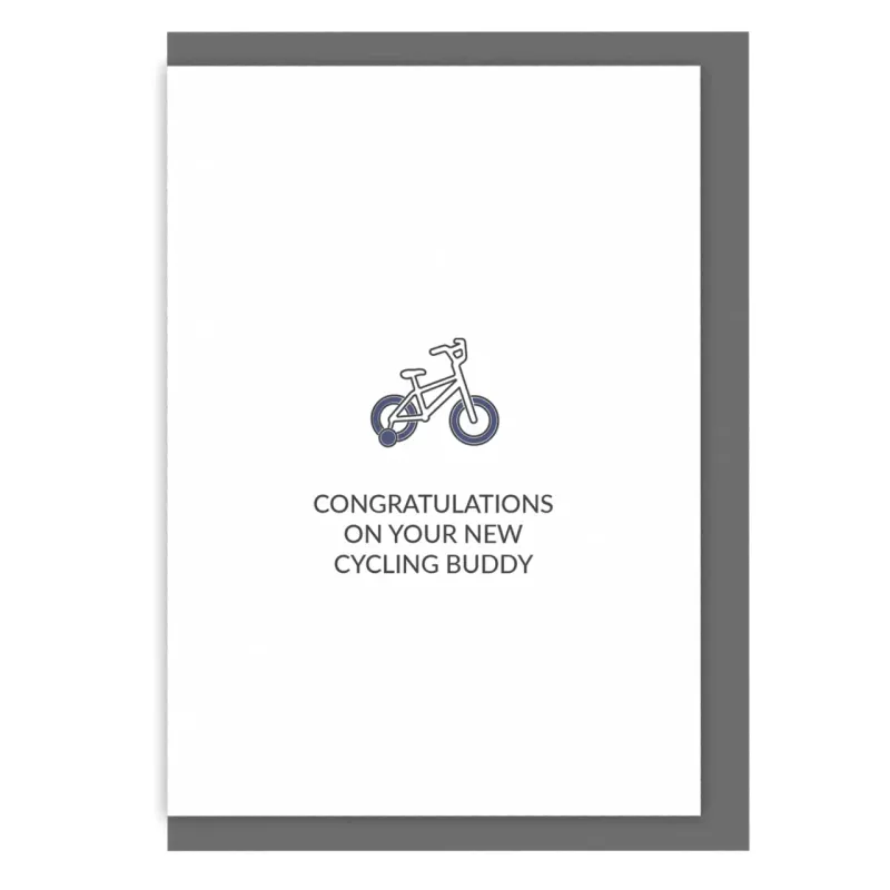 Cycling Baby Card - New Cycling Buddy