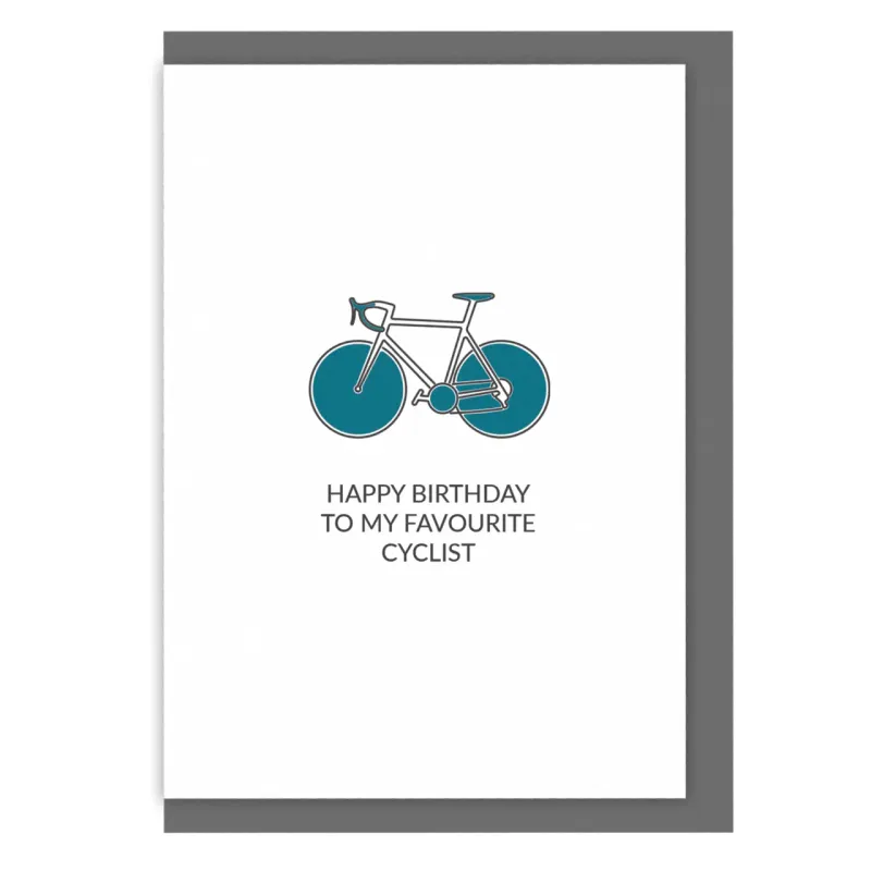 Cycling Birthday Card - Favourite Cyclist