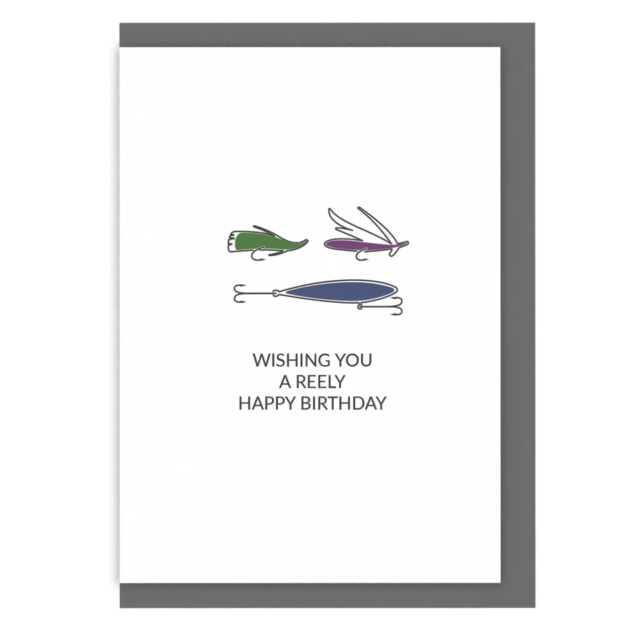 Fishing Birthday Card - Reely Happy Birthday