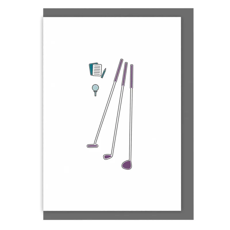 Golf Greeting Card - Tee Time