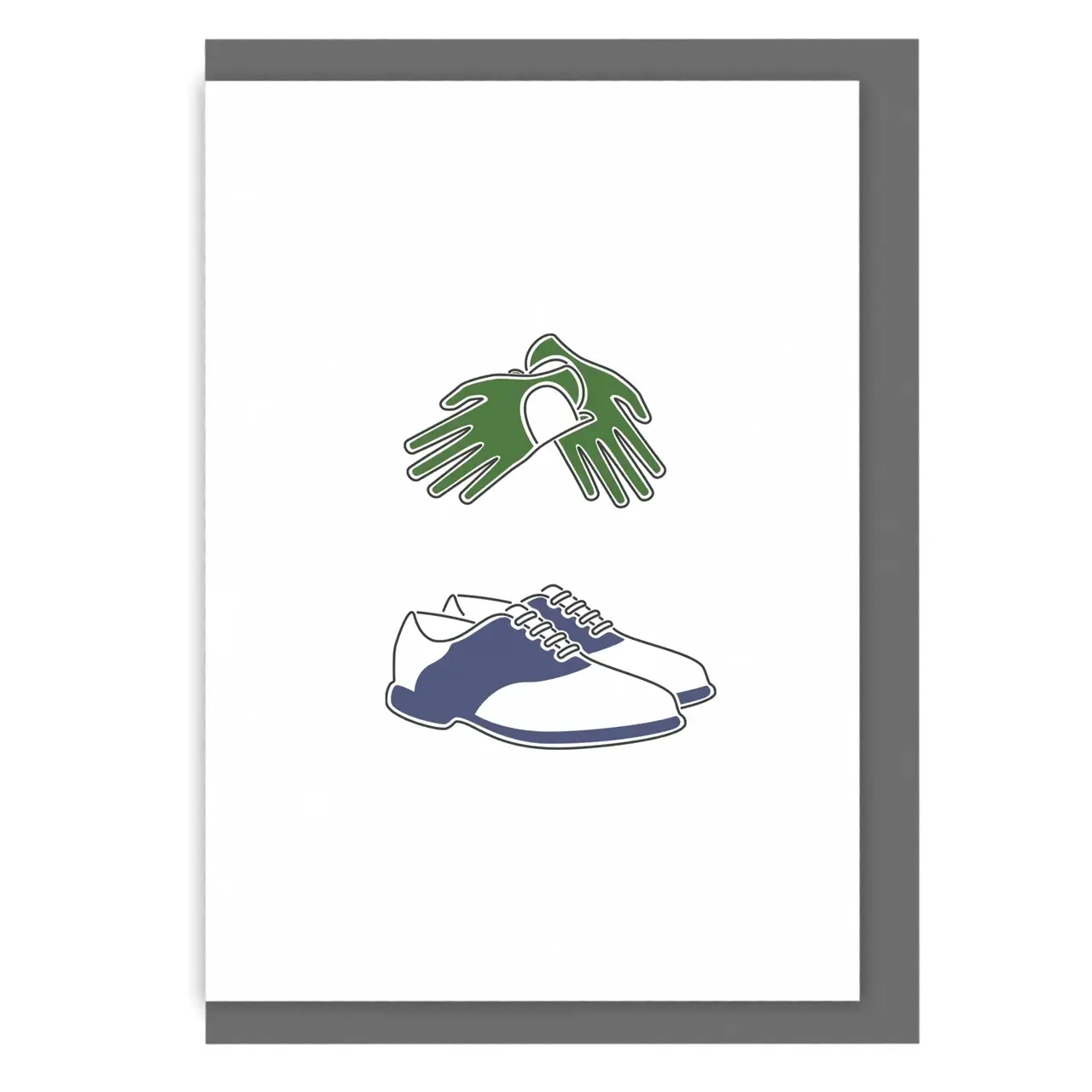 Golf Greetings Card - Golfer Chic