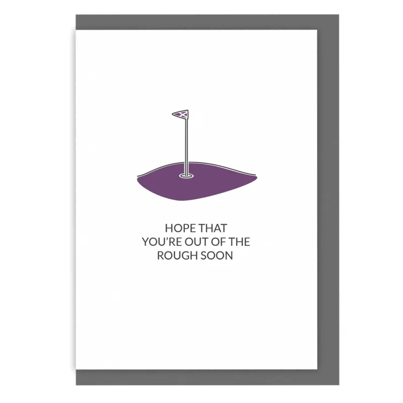 Golf Sympathy Card - Out of the Rough