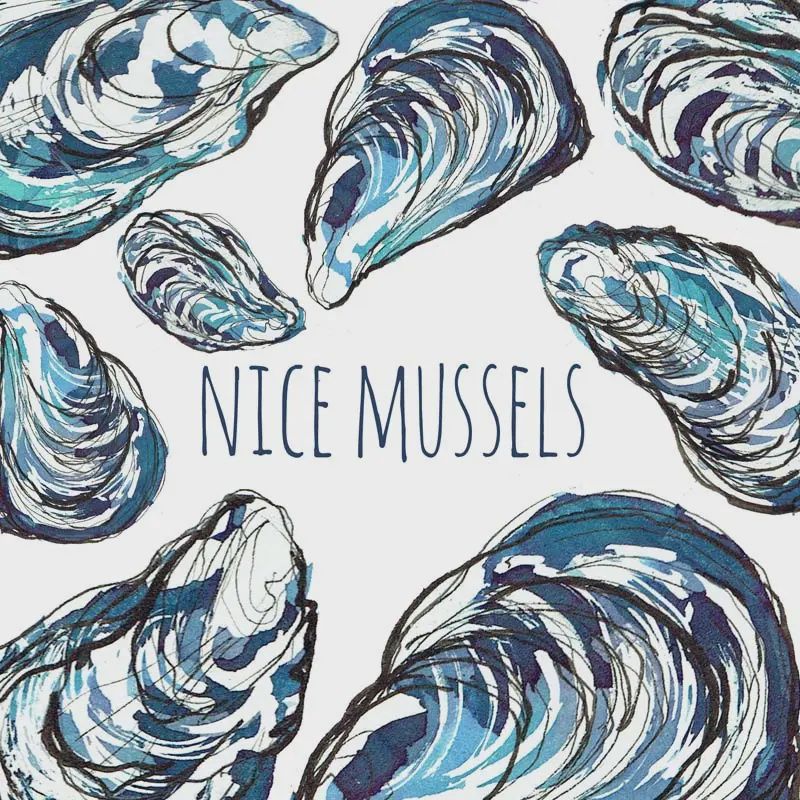 Greeting Card - Nice Mussels