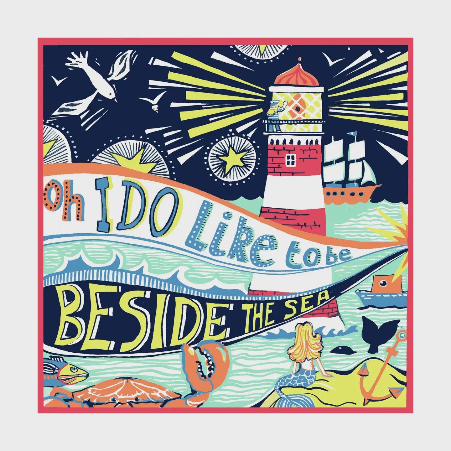Greetings Card - Beside the Seaside