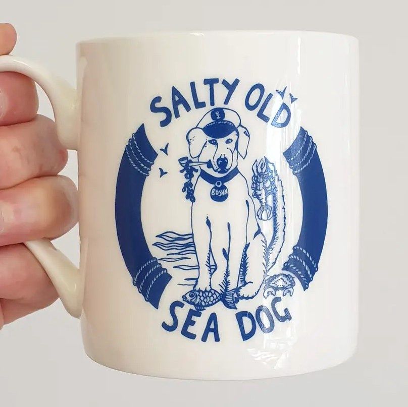 Bone China Mug - Salty Old Sea Dog
