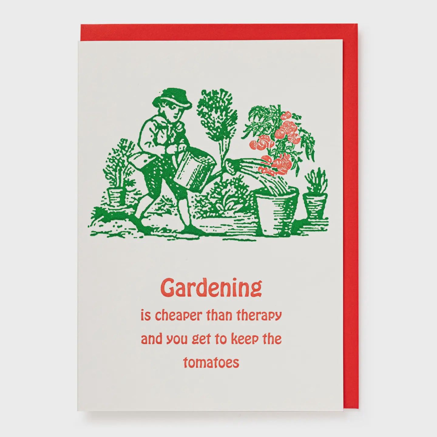 Greeting Card - Gardening Therapy