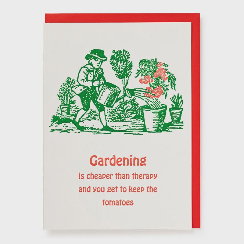 Greeting Card - Gardening Therapy