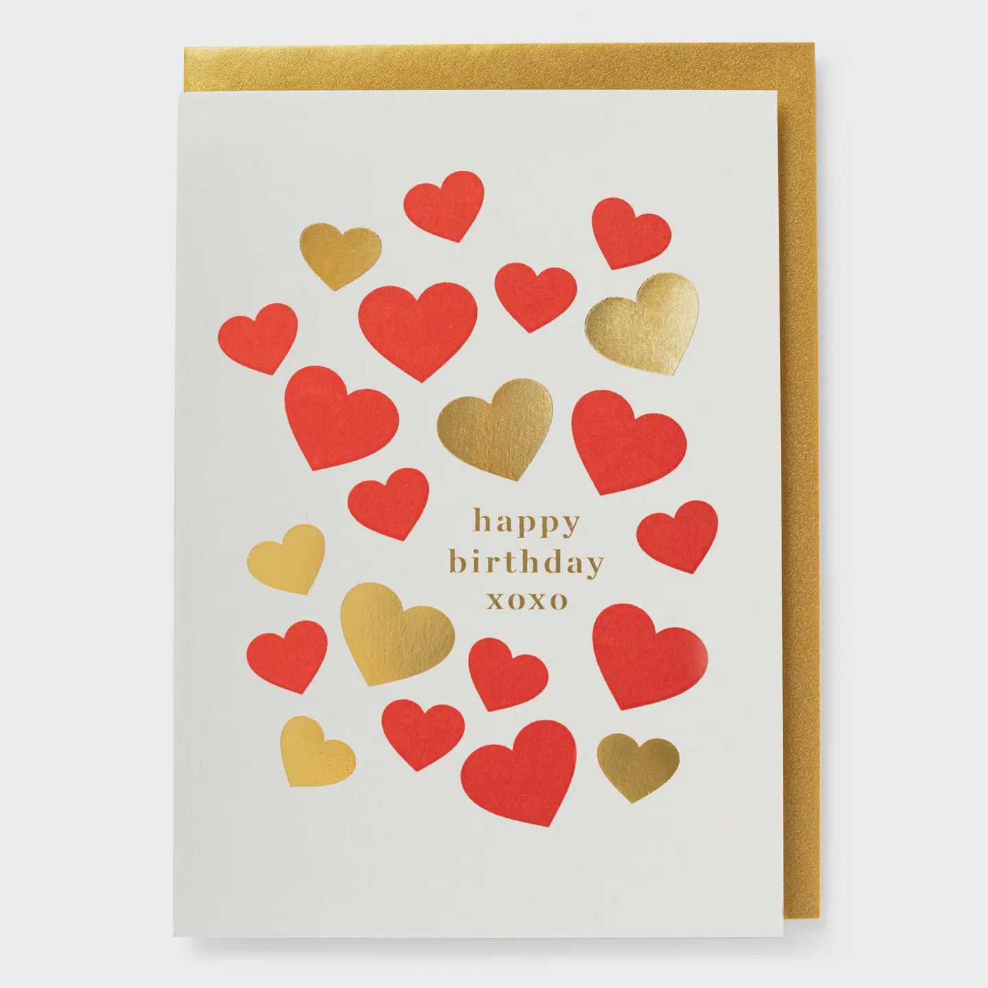 Greeting Card - Happy Birthday Hearts