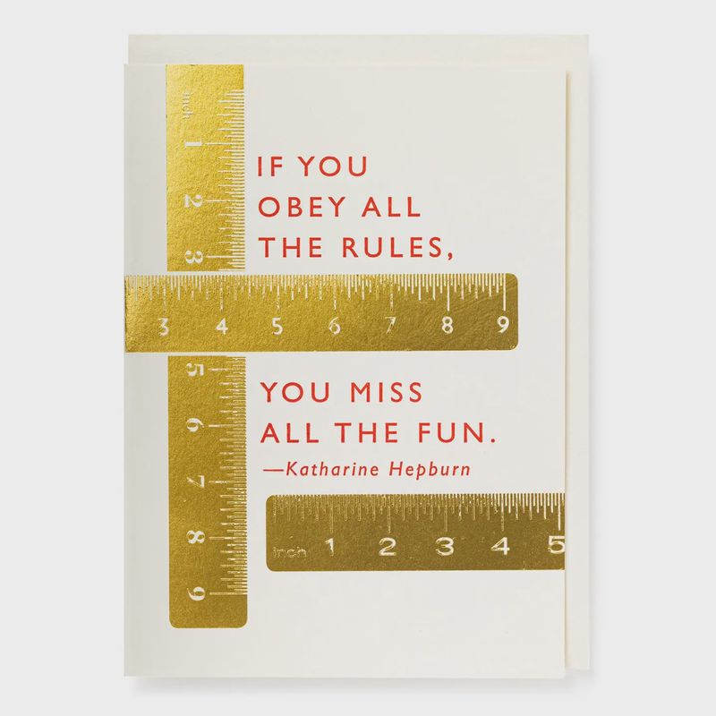 Greeting Card - Rules &amp; Fun