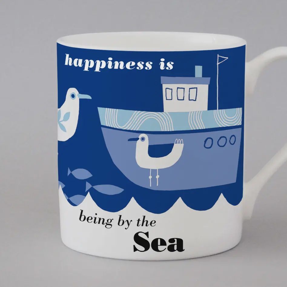 Ocean Ship Mug - Blue