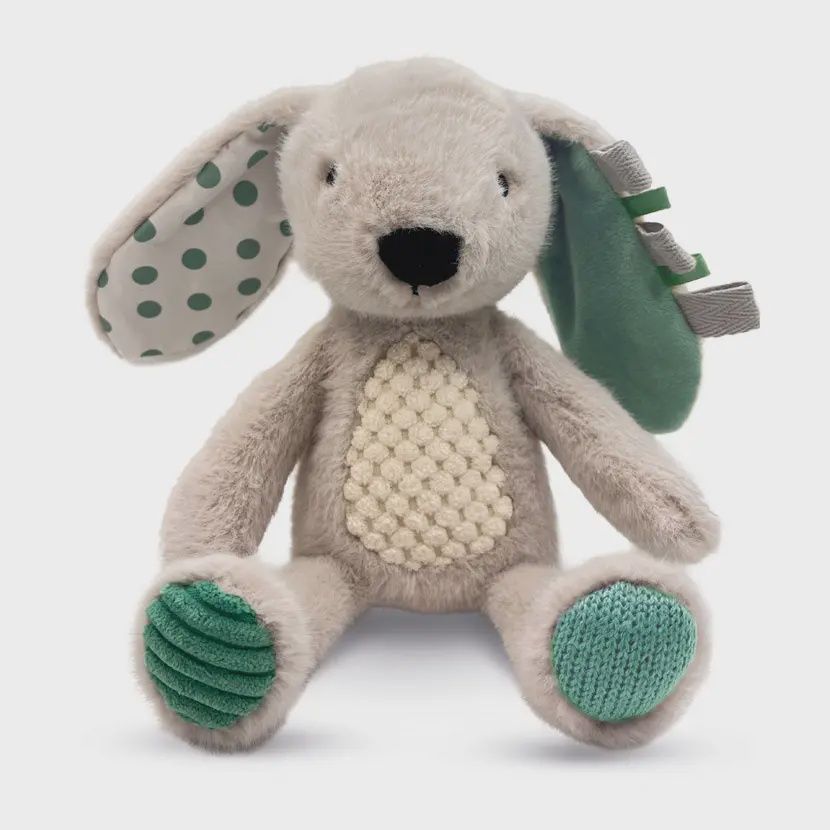 Snuggables Plush Bunny - Grey &amp; Sage