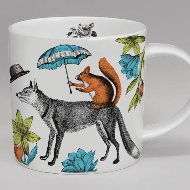 Menagerie Mr. Fox Bone China Mug - White