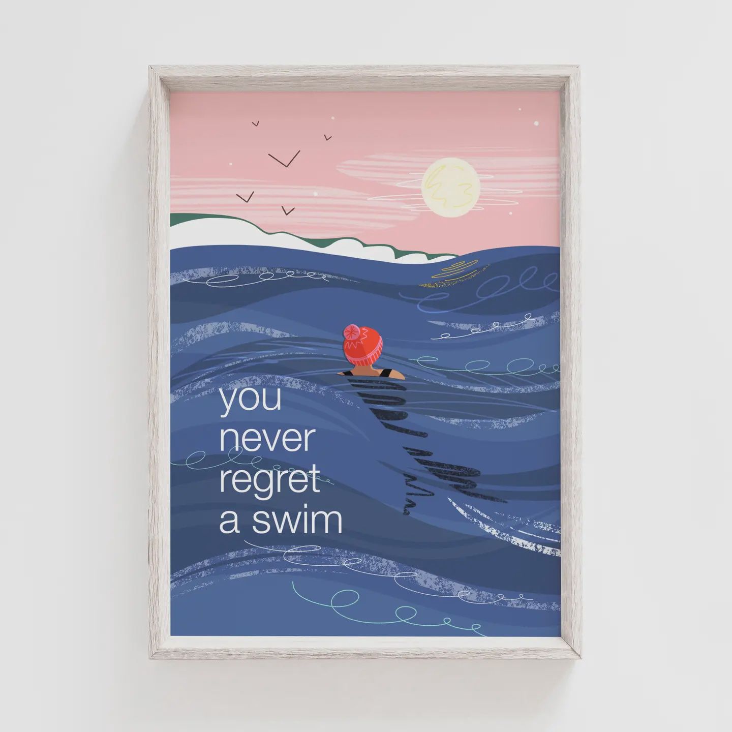 Poster Print - You Never Regret a Swim