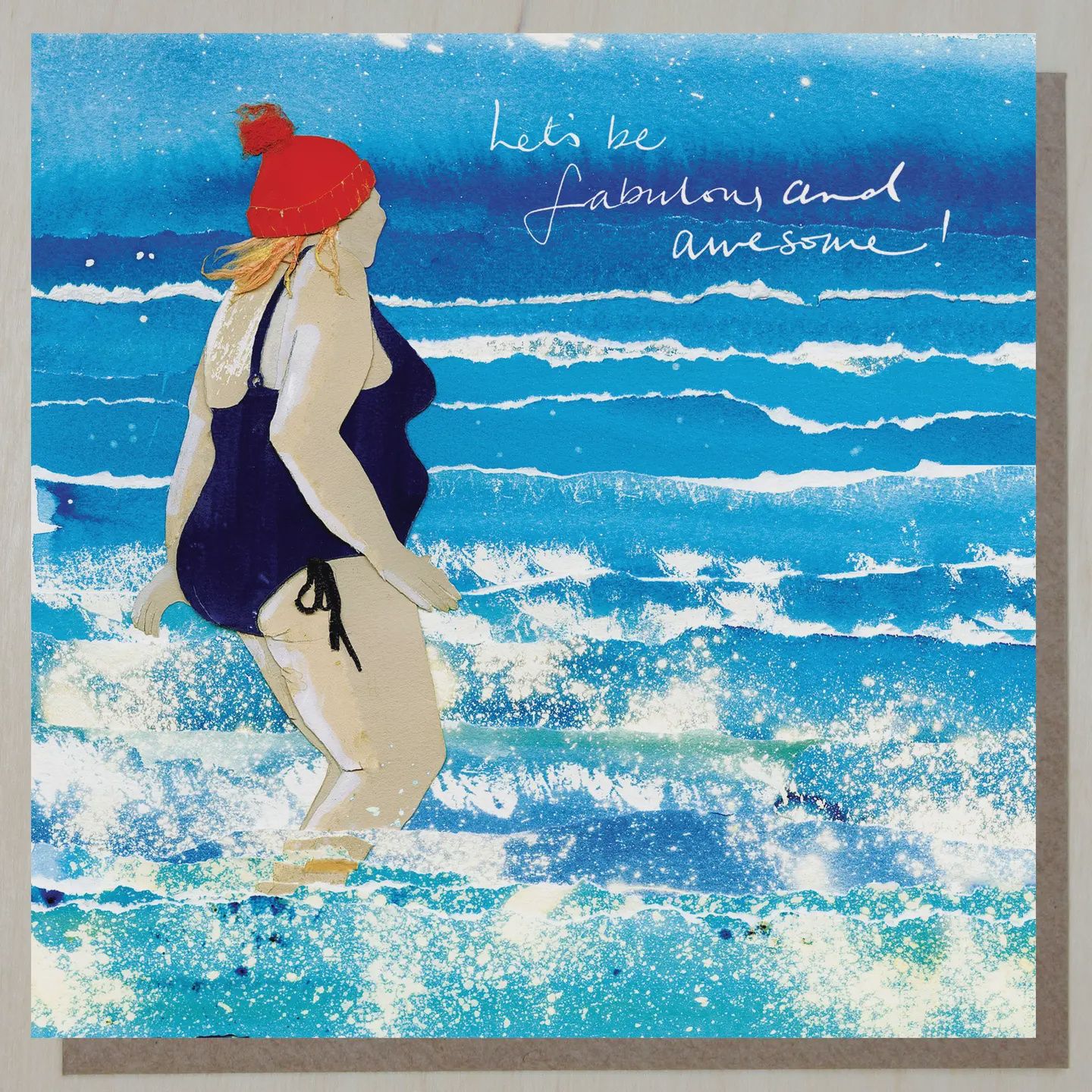 Taking the Plunge Greetings Card