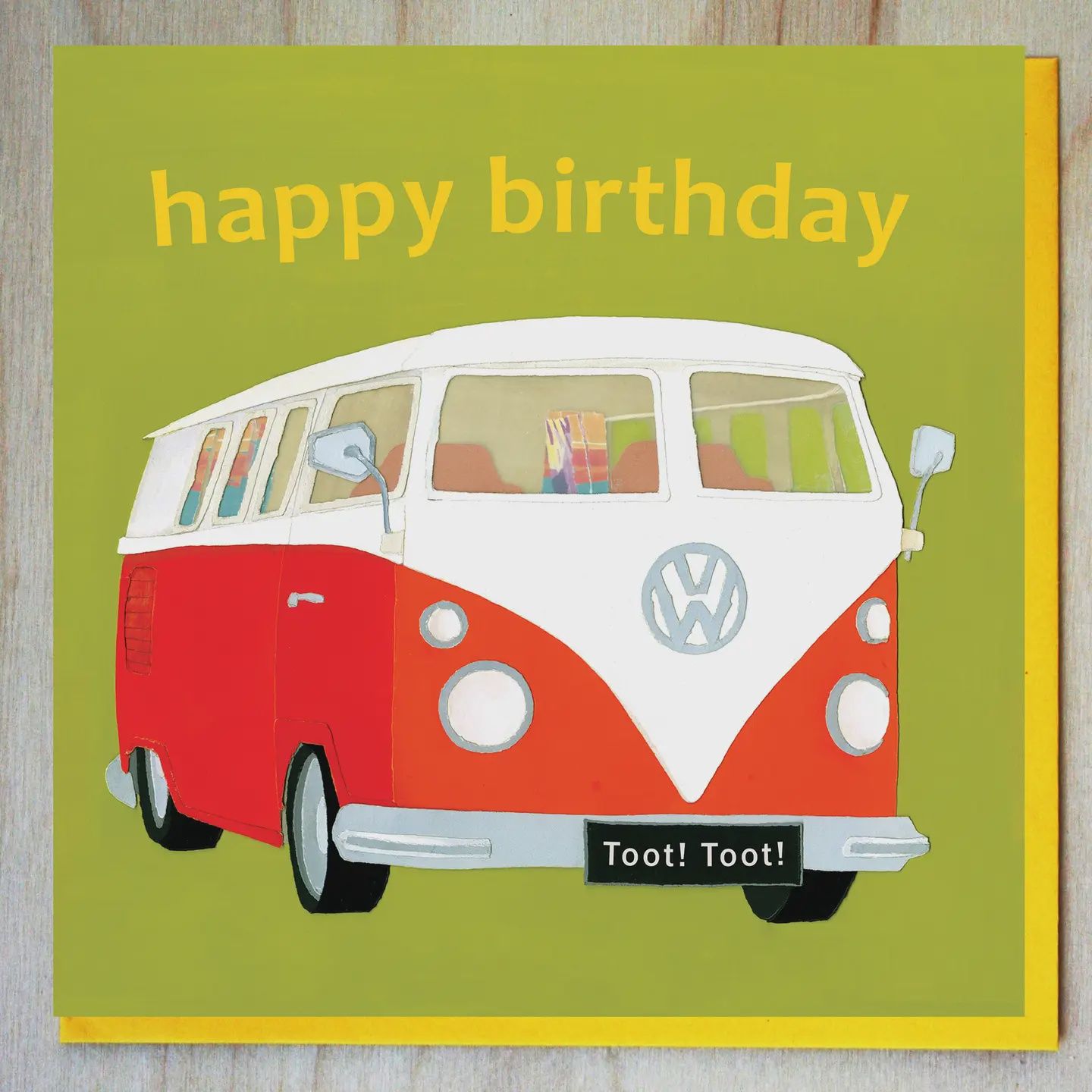 Toot Toot Camper Van Birthday Card