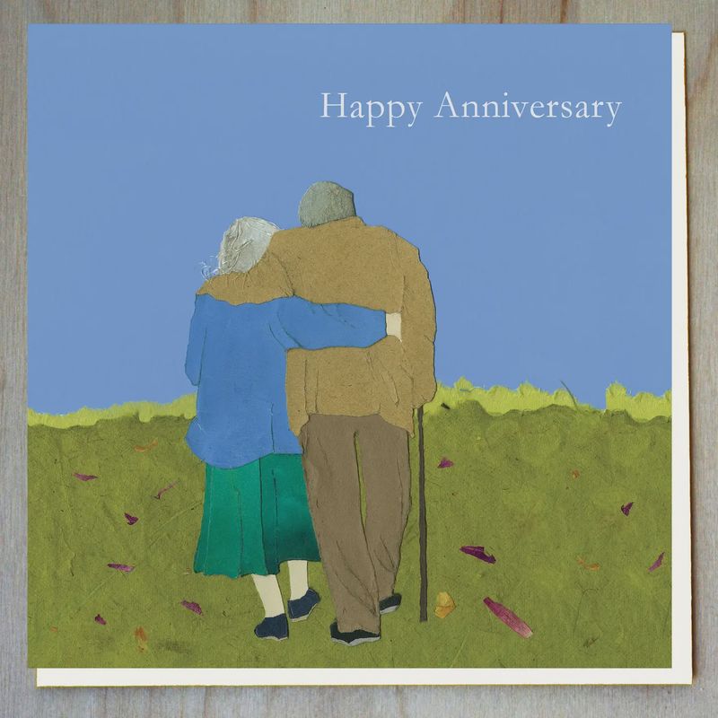 Happy Anniversary Card - Autumn Years