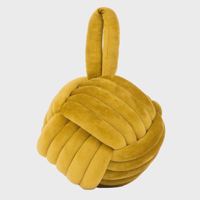 Knot Velvet Door Stop