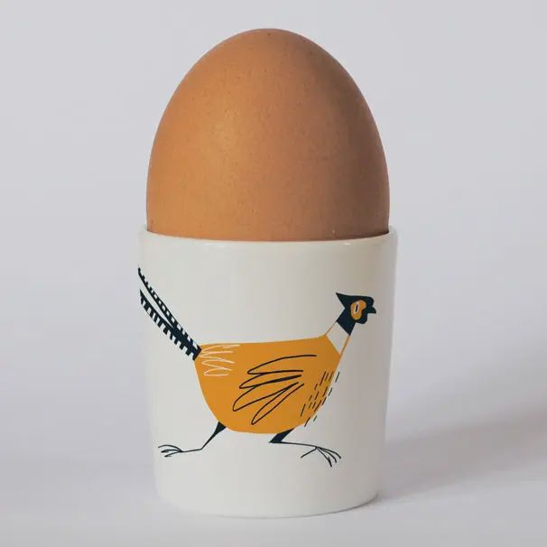 Pheasant Egg Cup - Orange