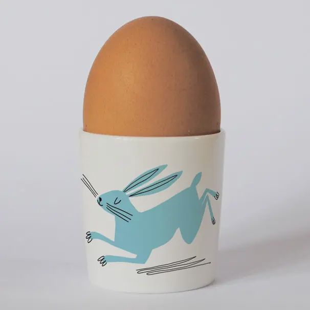 Hare Egg Cup - Blue