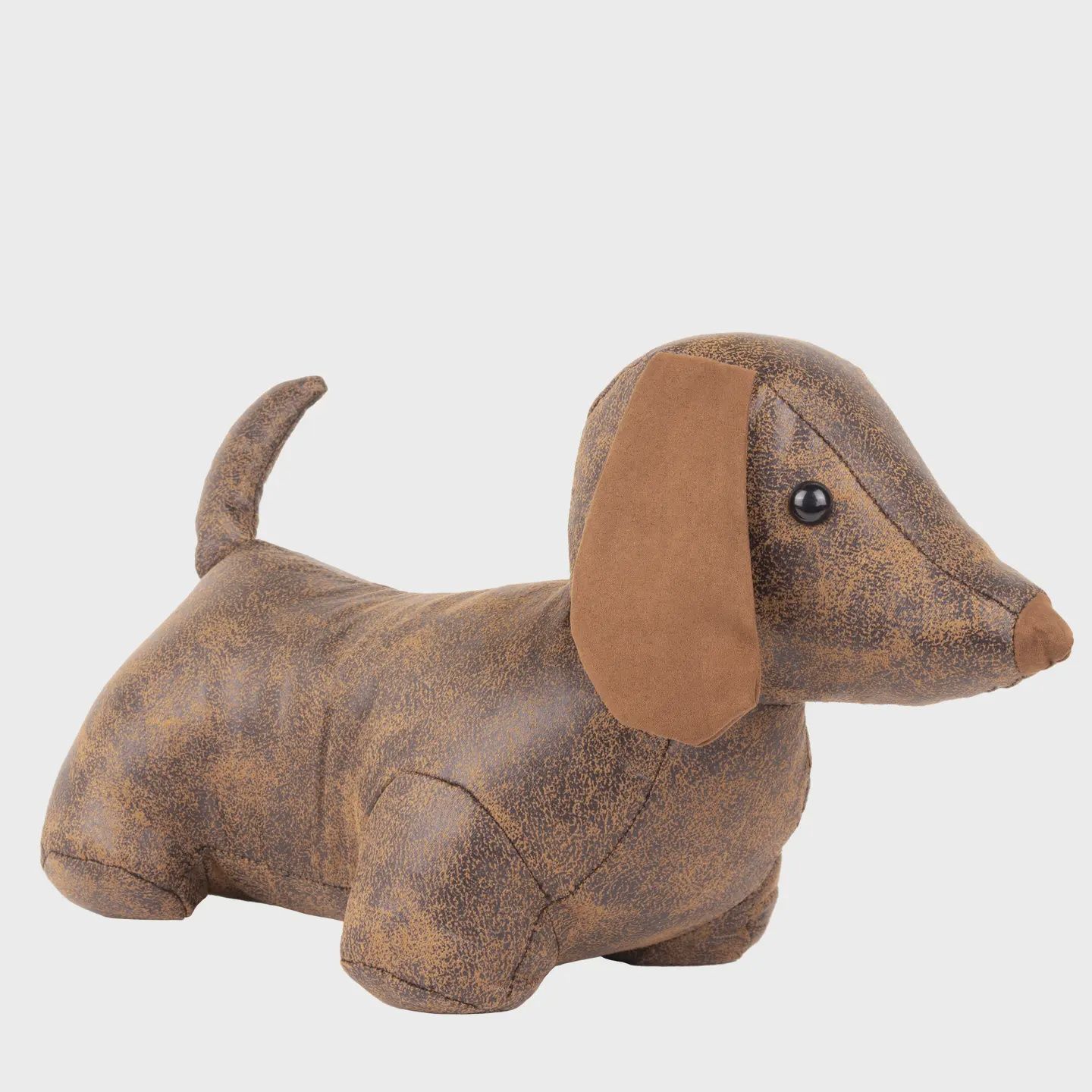 Dexter Daschund Dog Door Stop - Brown