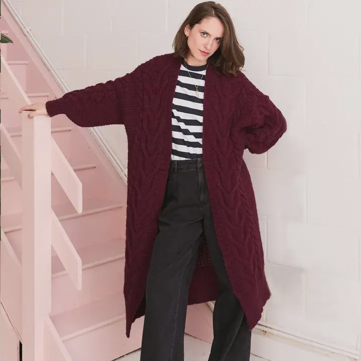 Alex Cardigan - Burgandy