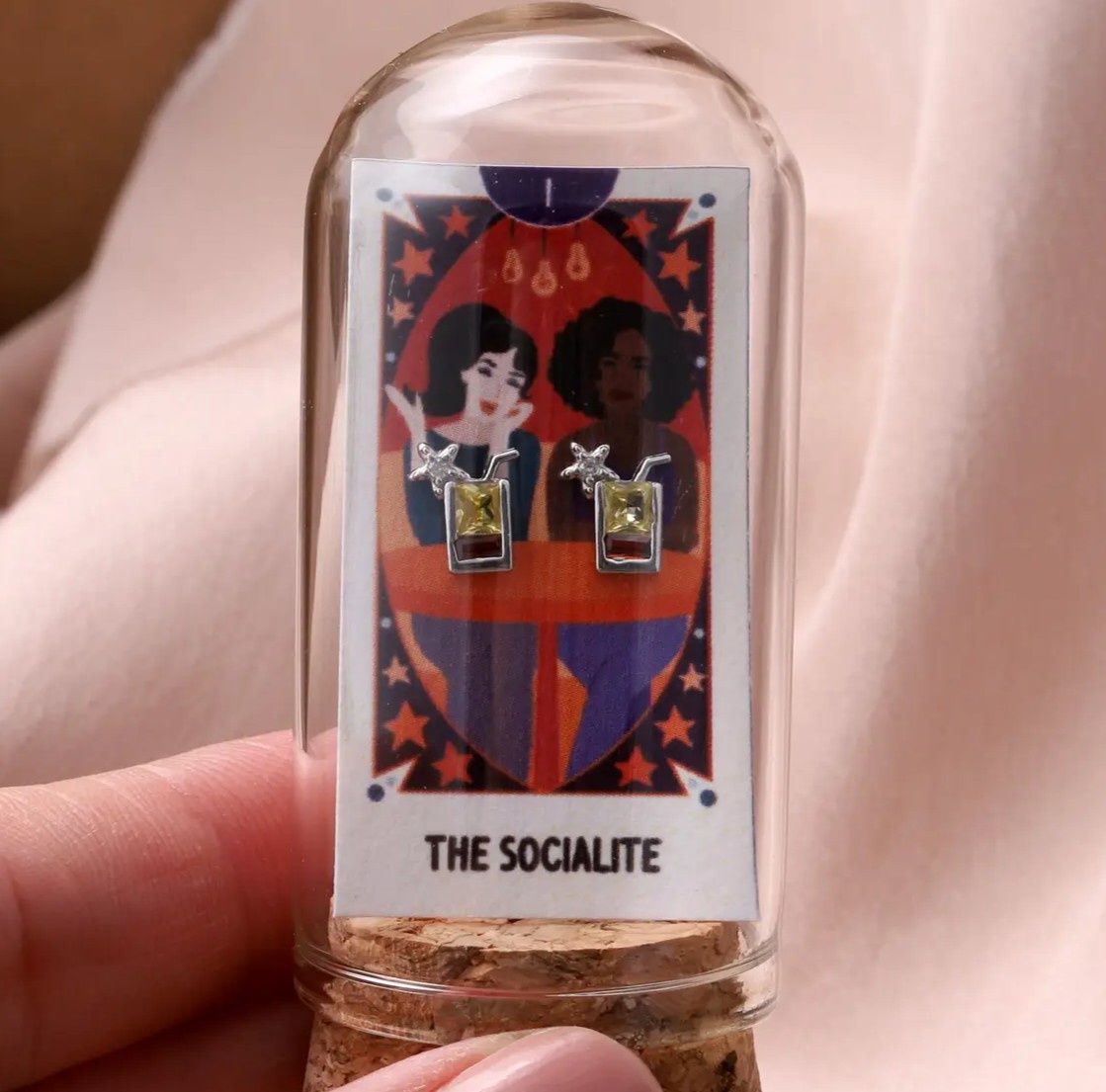 Socialite Cocktail Earrings - Silver/Gold