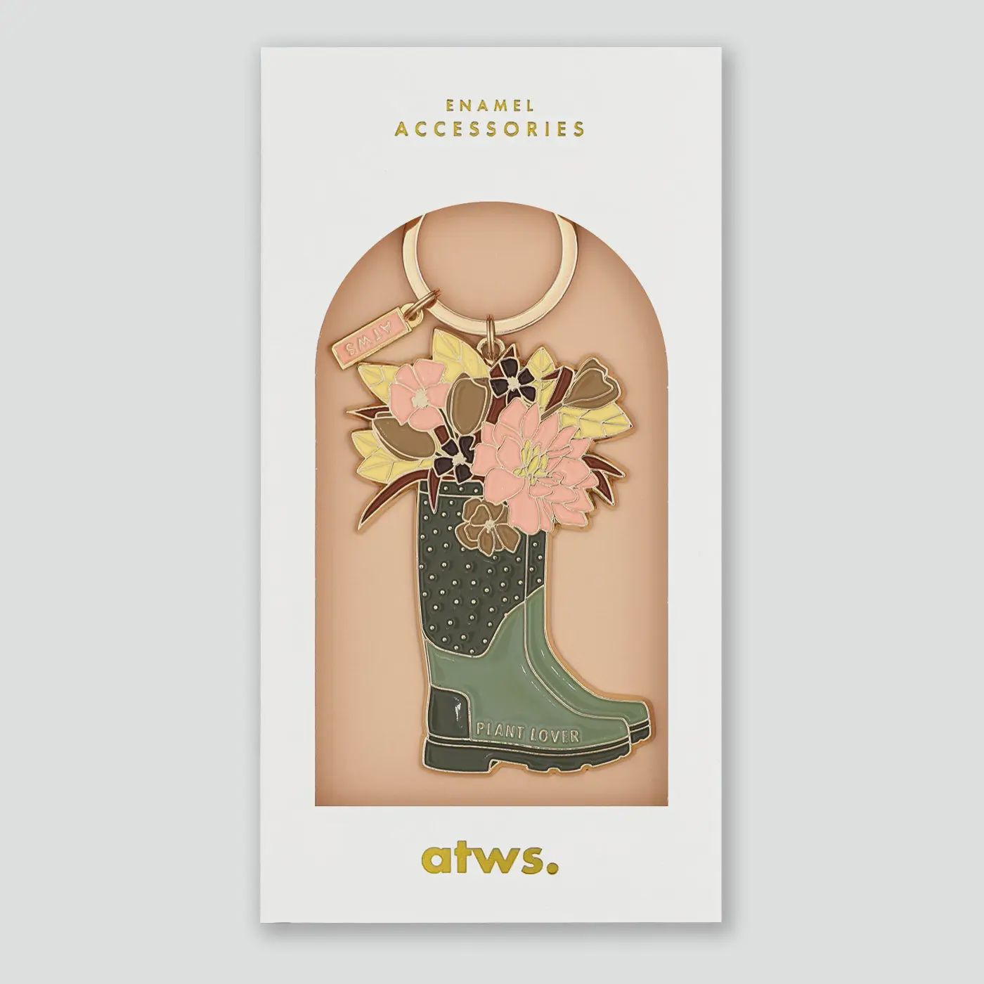 Plant Lover Boots Keyring