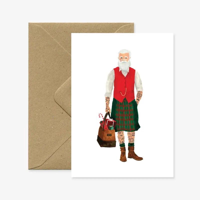 Santa is a Hipster Card