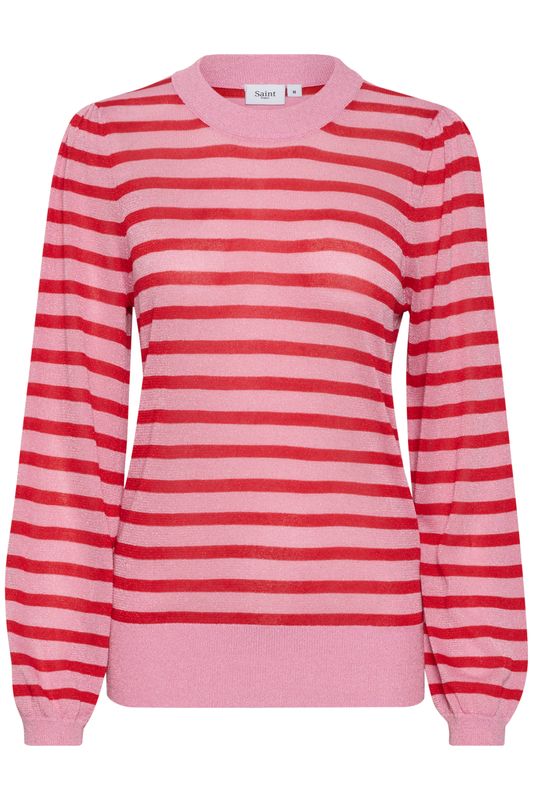 XauSZ LS Shimmer Pullover - Pink Frosting