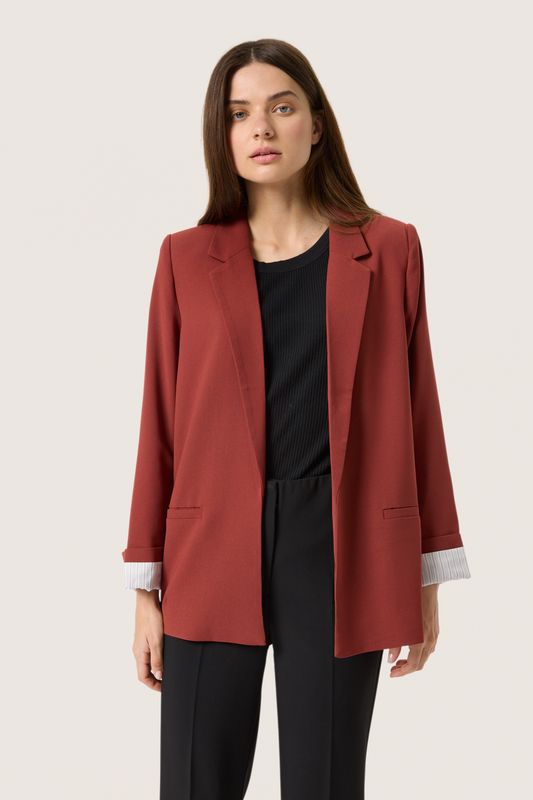 Shirley Fold-up Blazer - Russet Brown