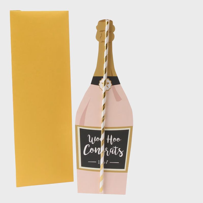 Oversized Straw - Woo Hoo Congrats