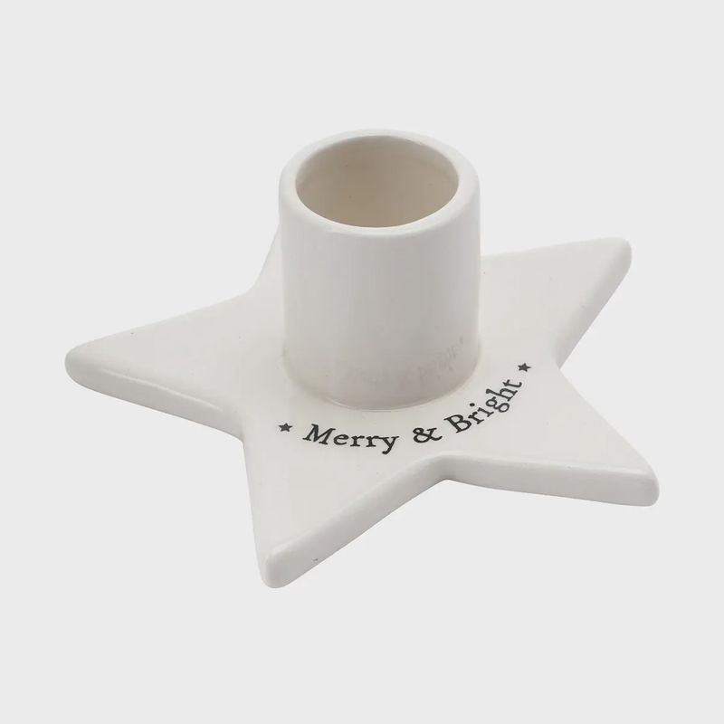 Candlestick Holder - Merry &amp; Bright