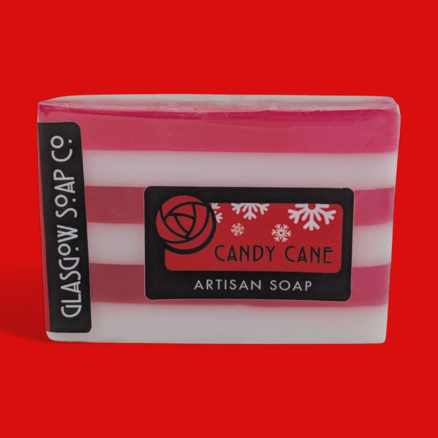 Hand Made Soap Slice - Candy Cane