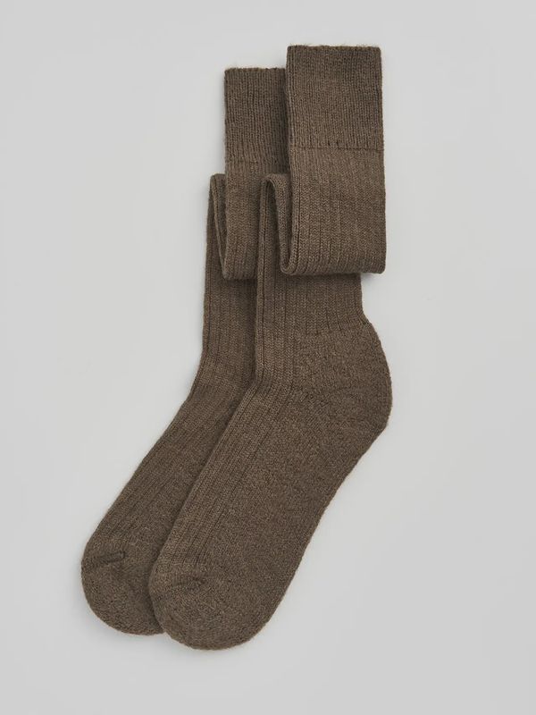 Wool Knee High Socks - Toad Green