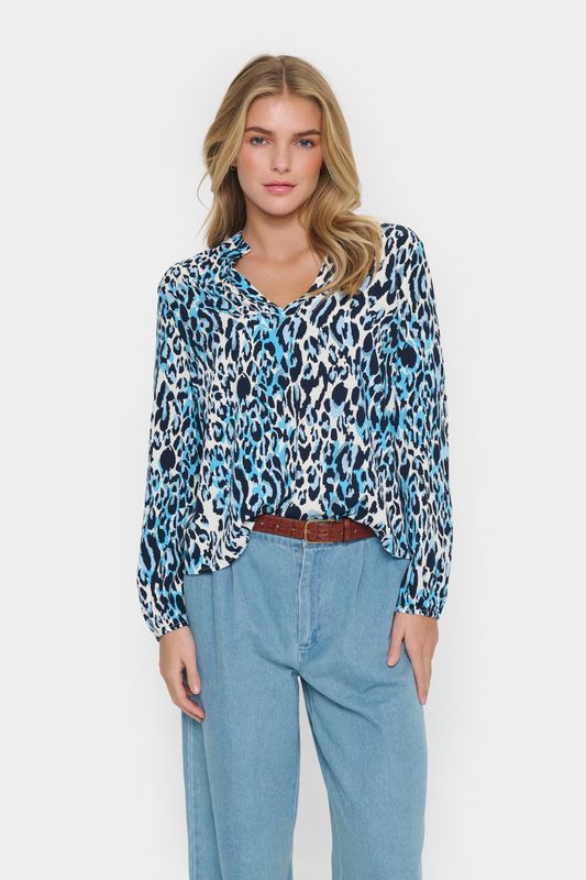 Eda Blouse - BB Blue Animal