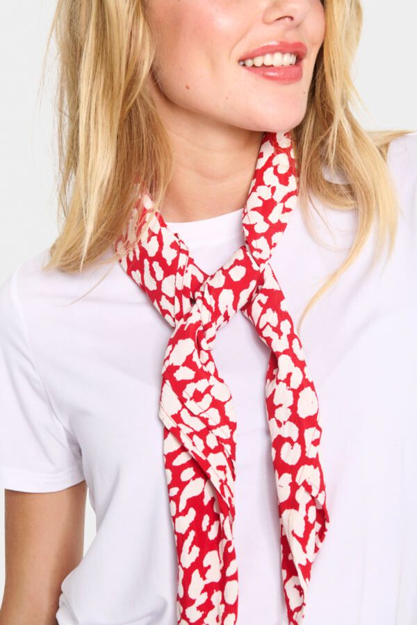 XaniaSZ Scarf - Crimson Leopard