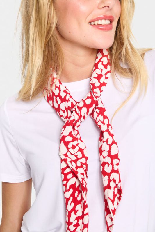 XaniaSZ Scarf - Crimson Leopard