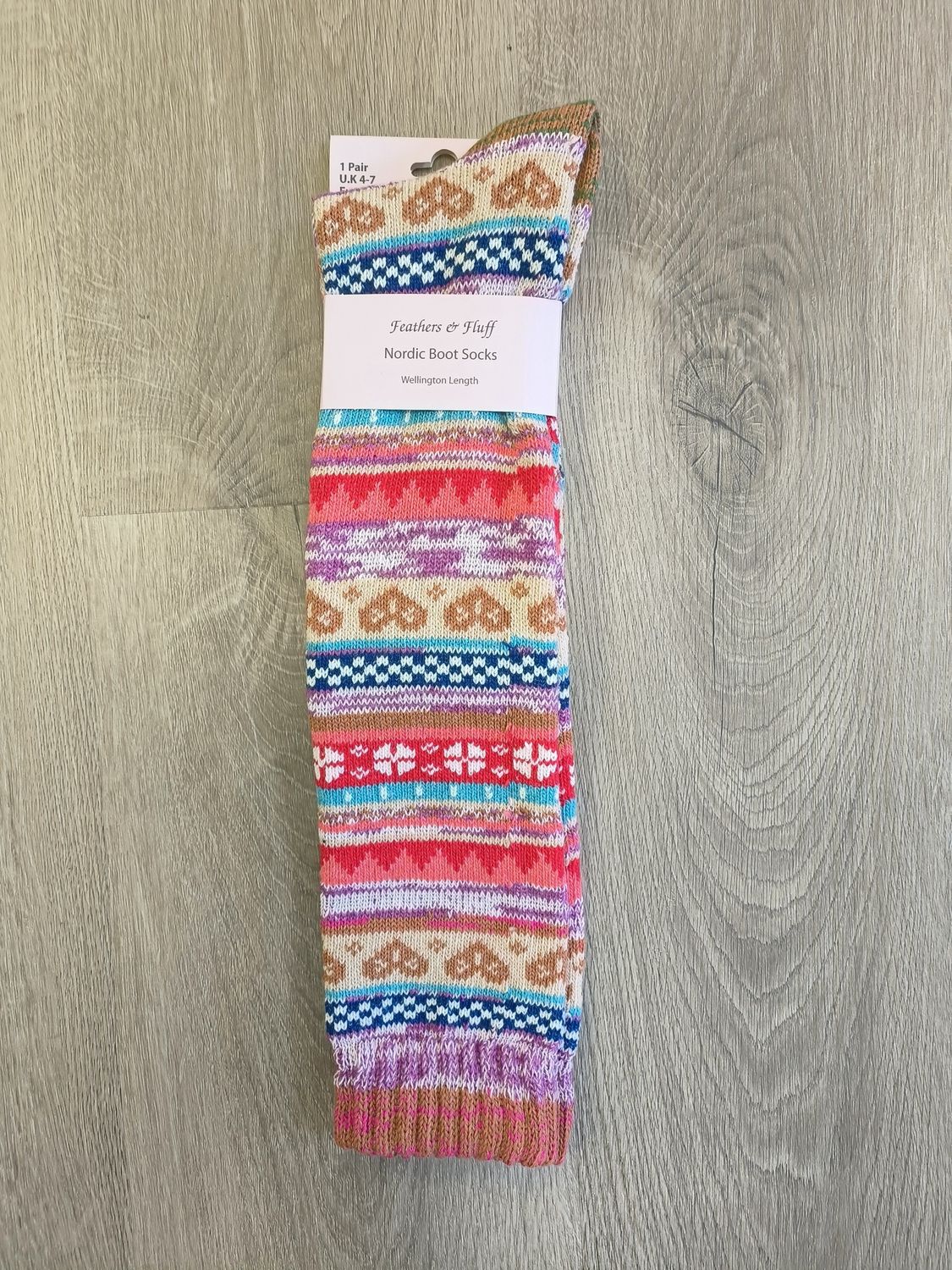Nordic Boot Socks - Blush Mix