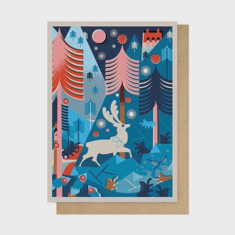 Christmas Card - Forest Night