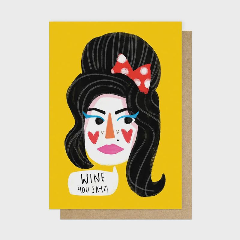 Greetings Card - Wine House
