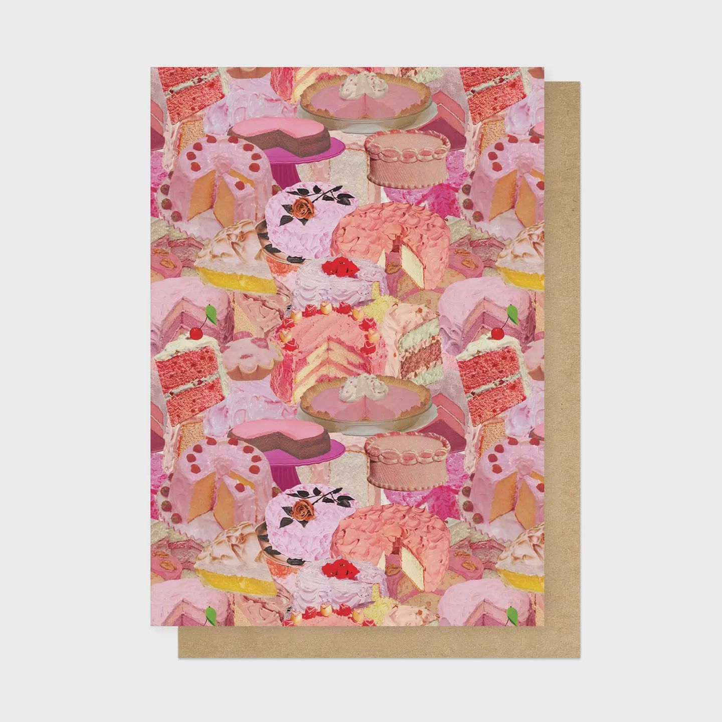 Birthday Card - Vintage Pink Cake