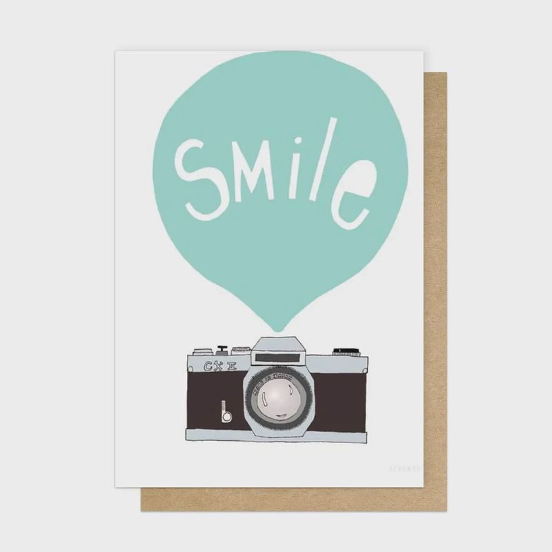 Greetings Card - Smile (Mint)