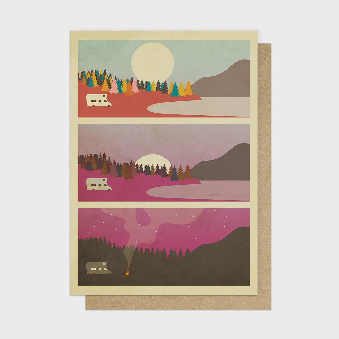Greetings Card - Campfire