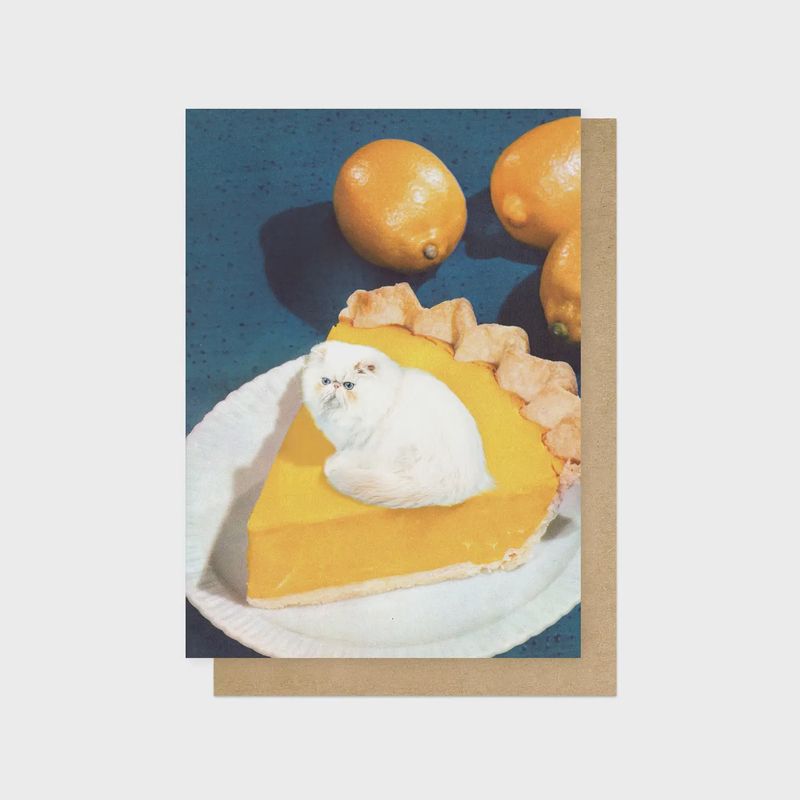 Greetings Card - Lemon Meow
