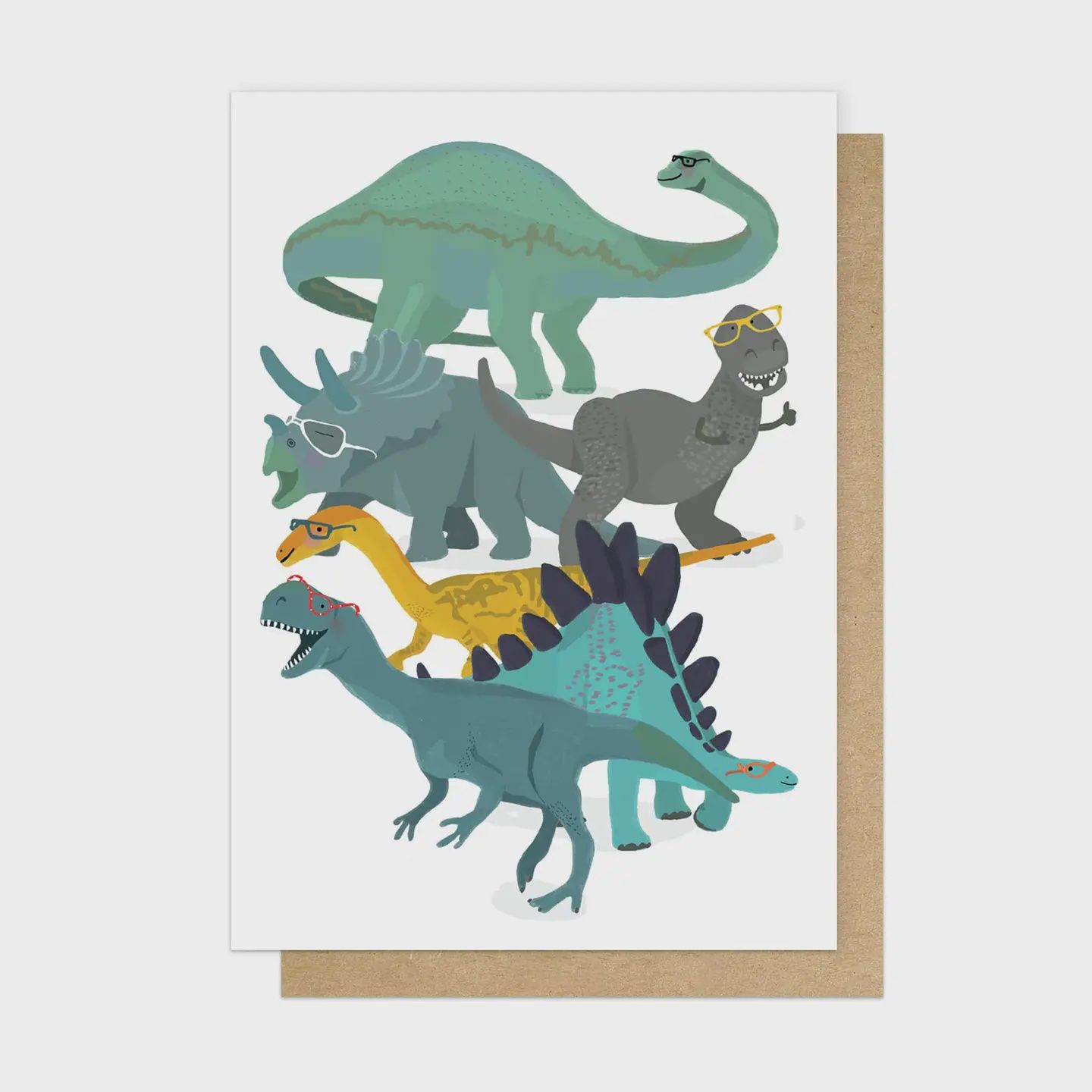 Birthday Card - Dino Glasses