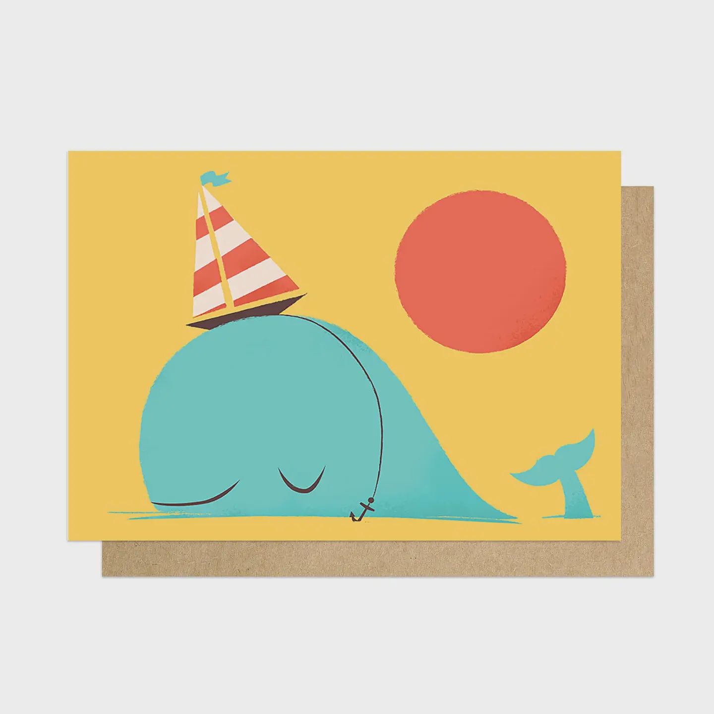 Birthday Card - Party Hat Whale