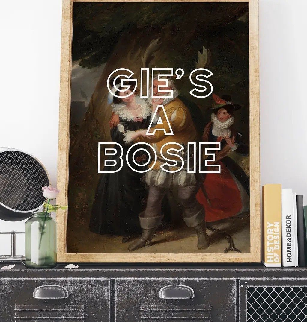 Gie&#39;s a Bosie A4 Print - Colour